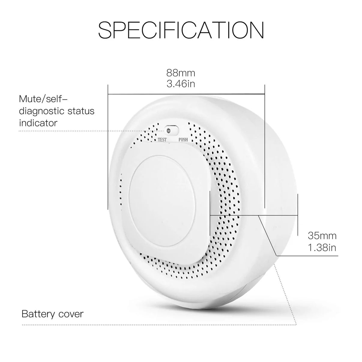 كاشف الدخان ZIGBEE
