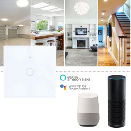 SMART GLASS WIFI TOUCH SWITCH - 3 GANG