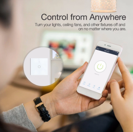 SMART GLASS WIFI TOUCH SWITCH - 6 GANG