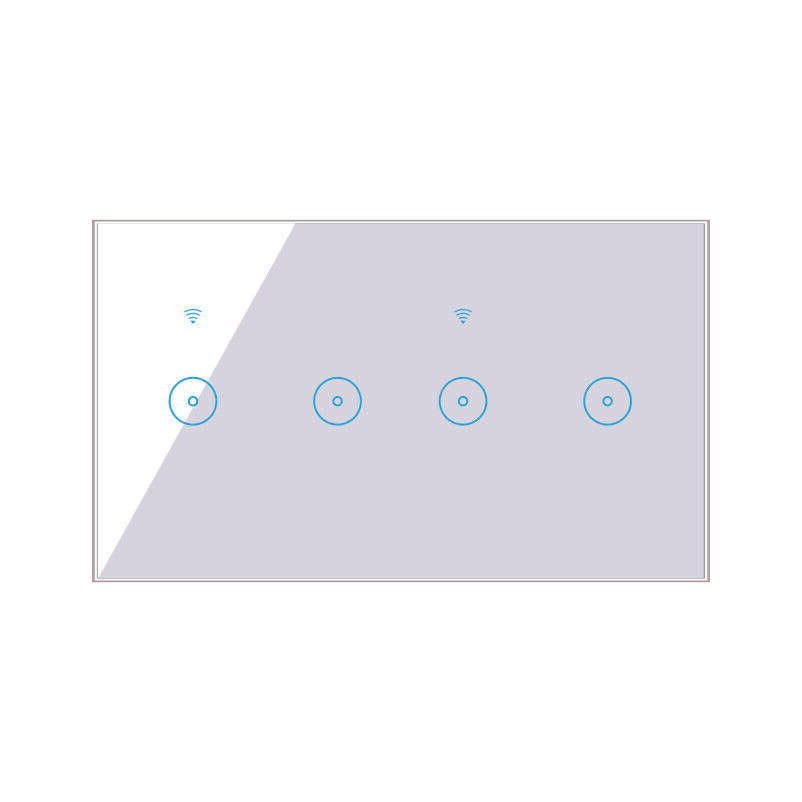 SMART GLASS WIFI TOUCH SWITCH - 4 GANG