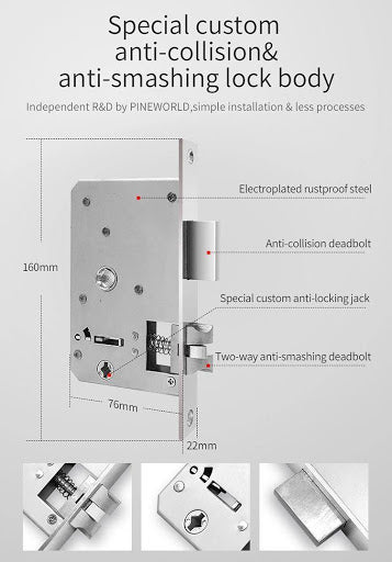 SMART WIFI ELECTRIC DOOR LOCK WITH APP