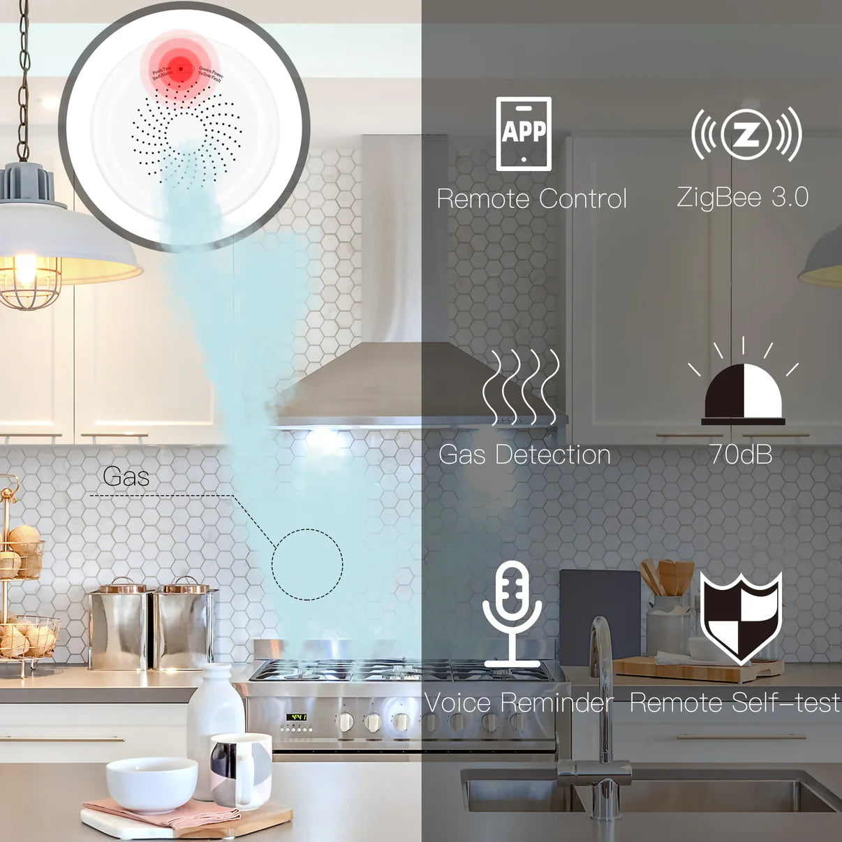 ZIGBEE SMART GAS LEAKAGE DETECTOR