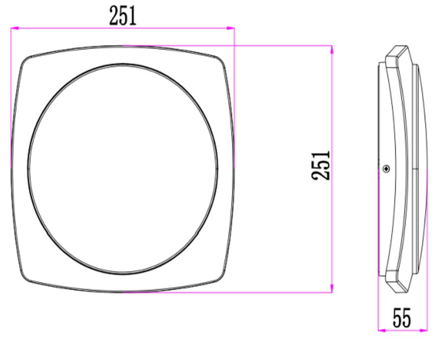 WALL/CEILING MOUNTED FLOOD LIGHT