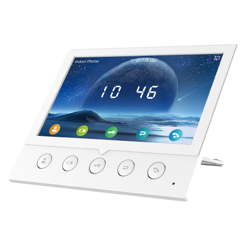 7-INCH COLOR SCREEN SIP INDOOR MONITOR WITH 5 FUNCTION BUTTONS