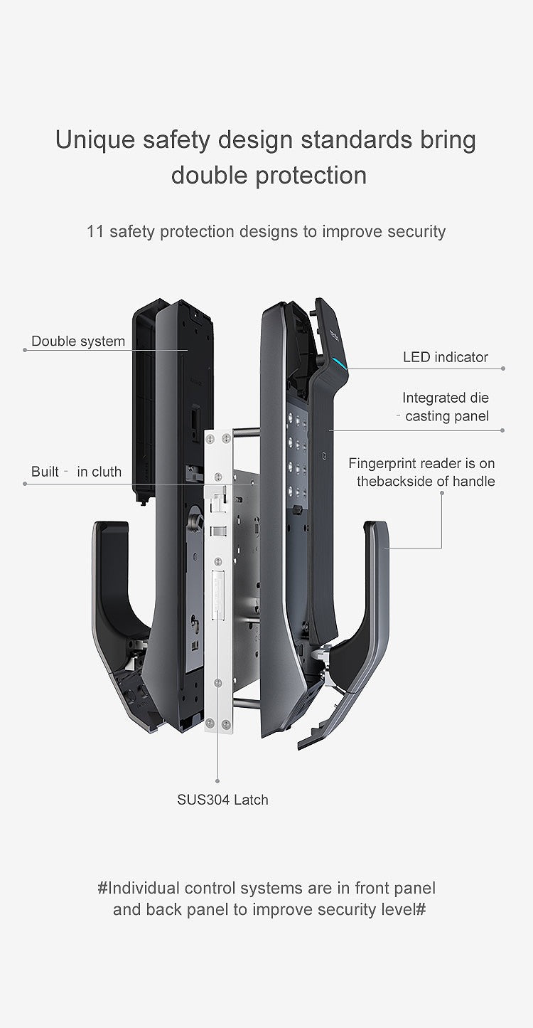 PUSH PULL SMART ELECTRIC DOOR LOCK