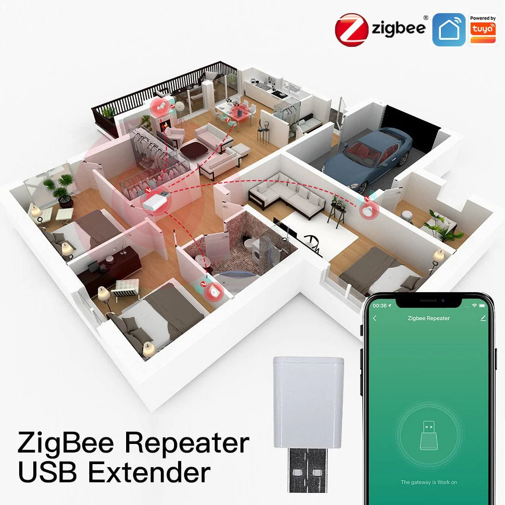 مكرر إشارة Zigbee ذكي موسع USB