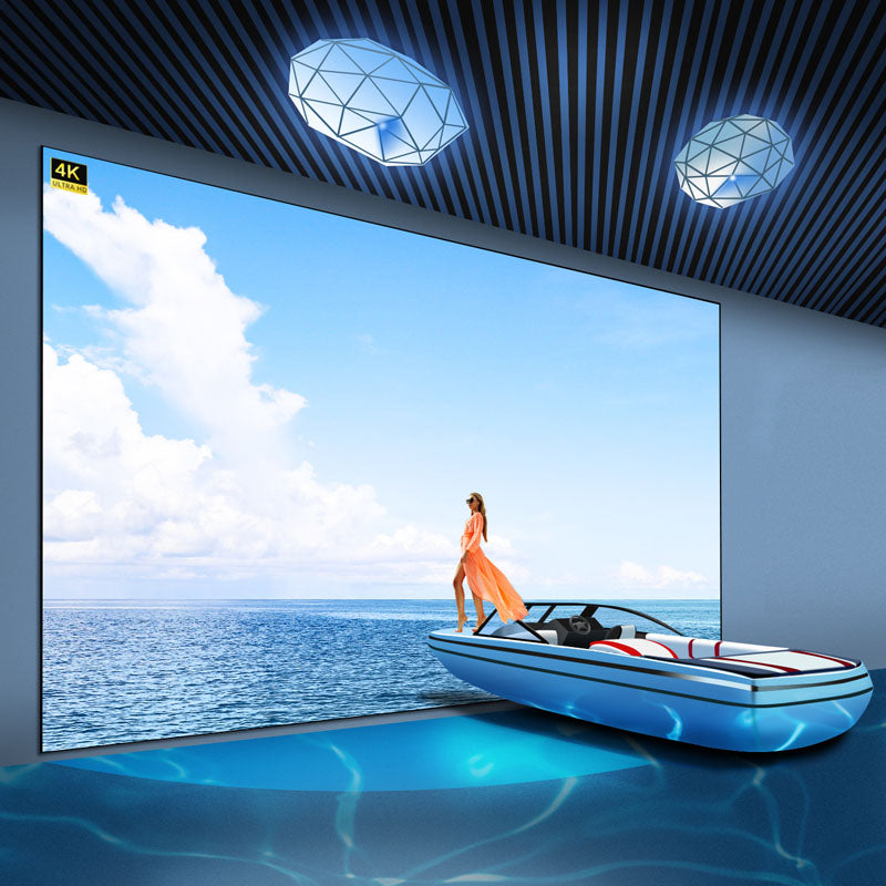 200 Inch FIXED Black DIAMOND WALL PROJECTION SCREEN