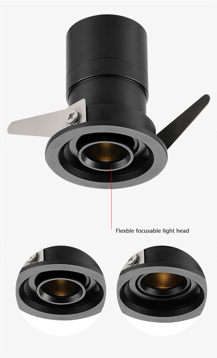 MINI ZOOMABLE SPOT LIGHT ANTIGLARE
