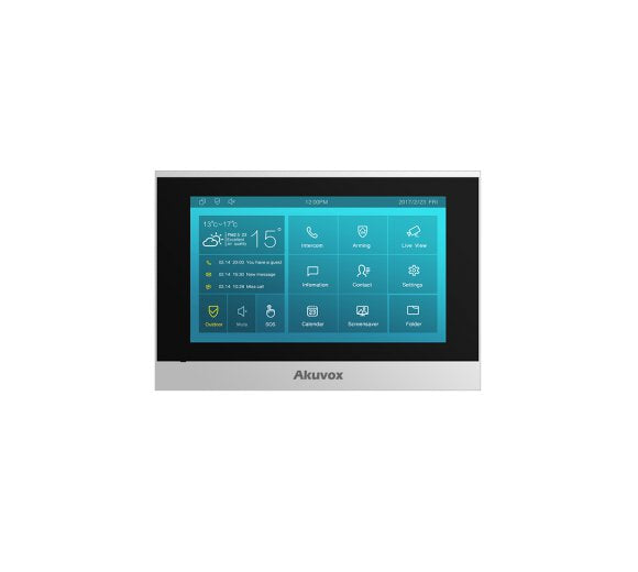 7-INCH COLOR TOUCH SCREEN SIP INDOOR MONITOR
