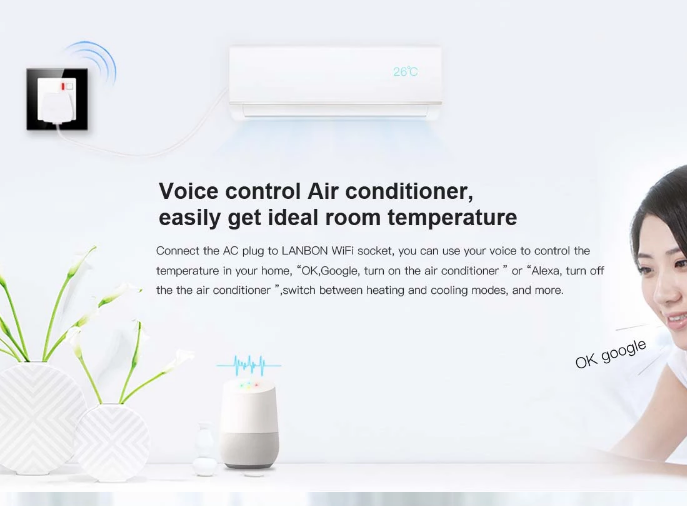 SMART WIFI GLASS POWER SOCKET