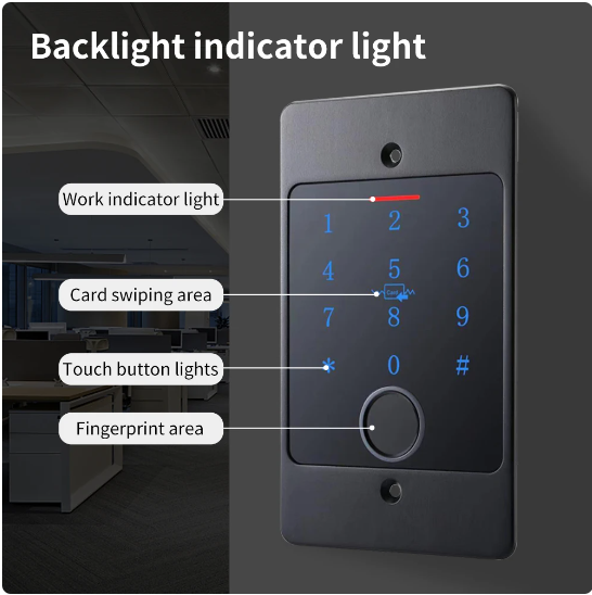 RECESSED MULTI ACCESS PHANTOM Black KEYPAD