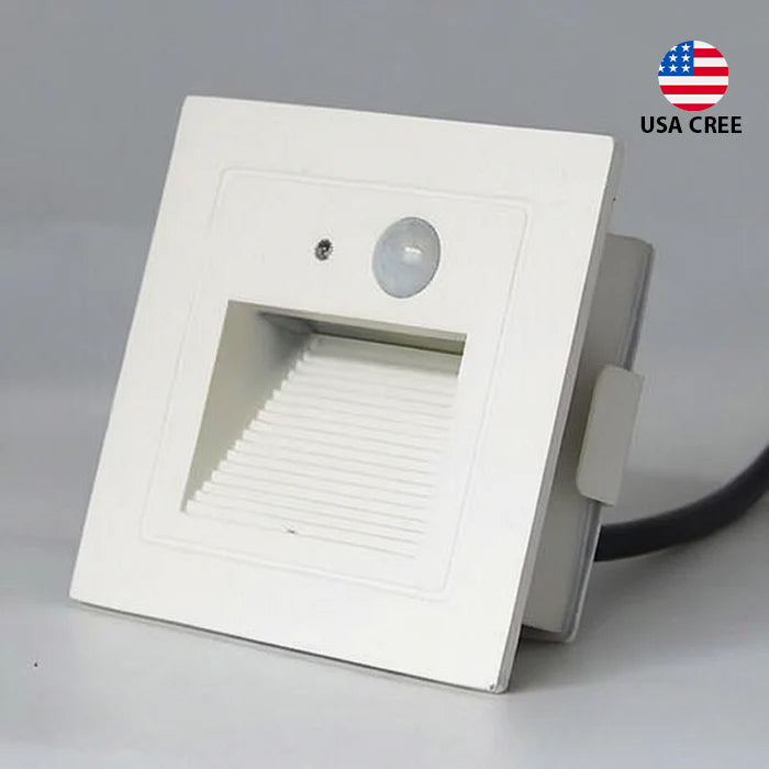 MOTION SENSOR STEPS LIGHT WALL RECESSED 3W | ISH Kuwait