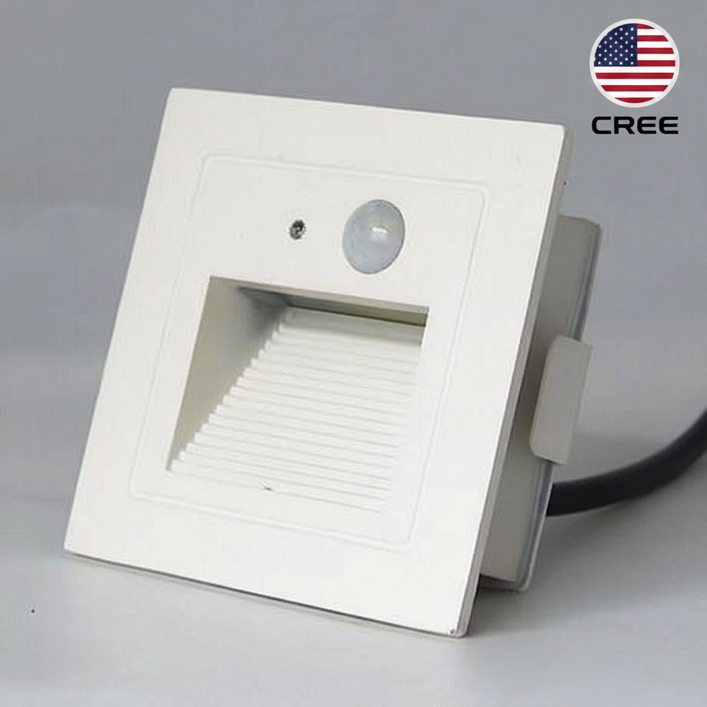 MOTION SENSOR STEPS LIGHT WALL RECESSED 3W | ISH Kuwait