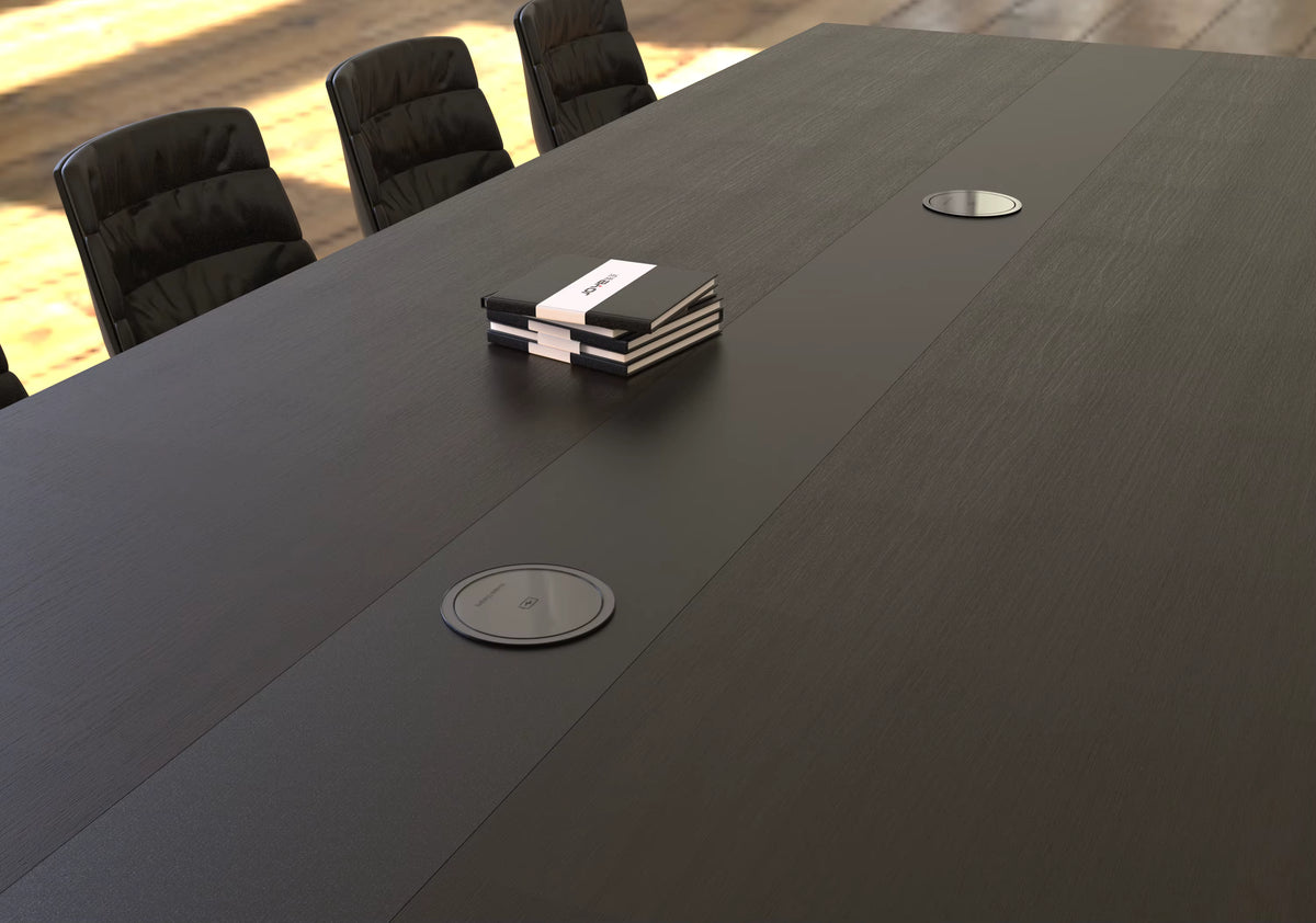 Pop-up Hub complete with 3 Sockets, USB-A & C, and Wireless charger | ISH Kuwait