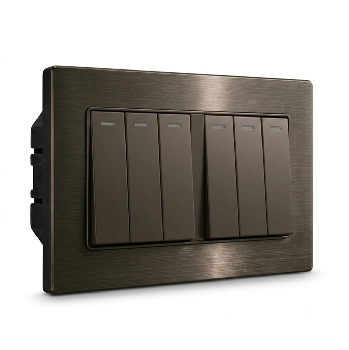Premium 6 Gang Switch - Stainless Steel | ISH Kuwait