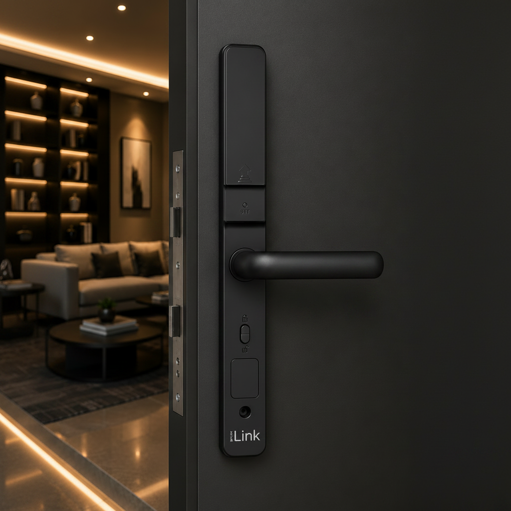 Premium Slim Face Smart Door Lock | ISH Kuwait