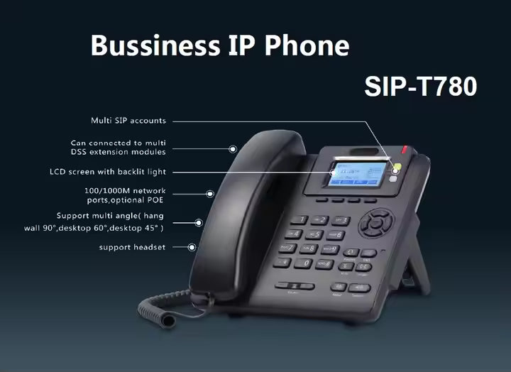 SIP Desk Phone 2.4 Inch | ISH Kuwait