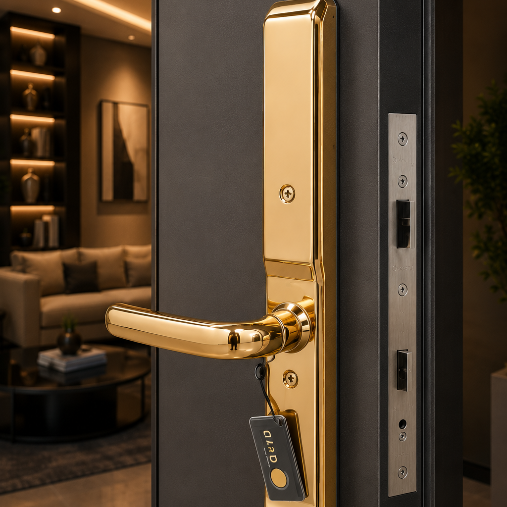 SLIM ALUMINUM ELECTRIC DOOR LOCK | ISH Kuwait