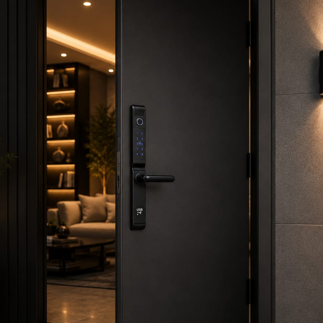 SLIM WIFI SMART DOOR LOCK | ISH Kuwait