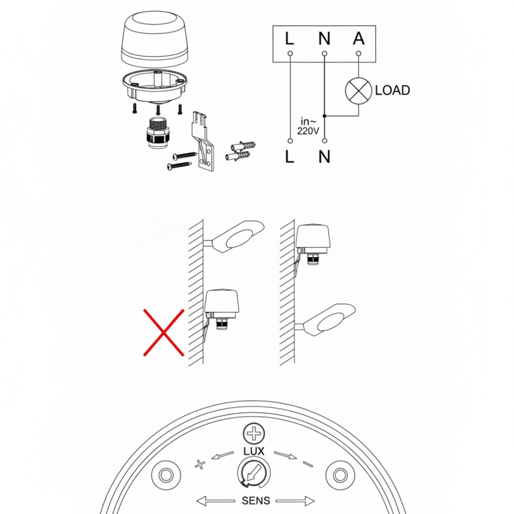 Outdoor Photocell Sensor