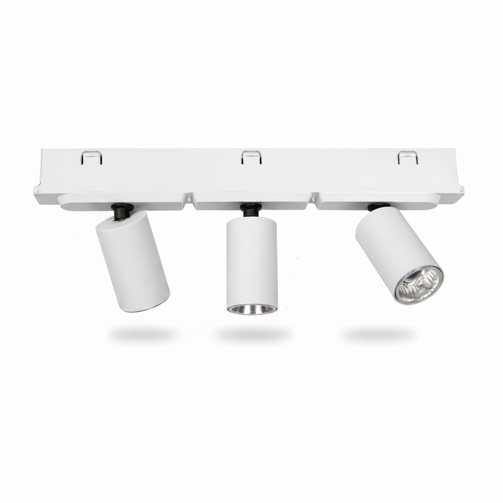 Mini Magnetic Track Triple Head Spotlight