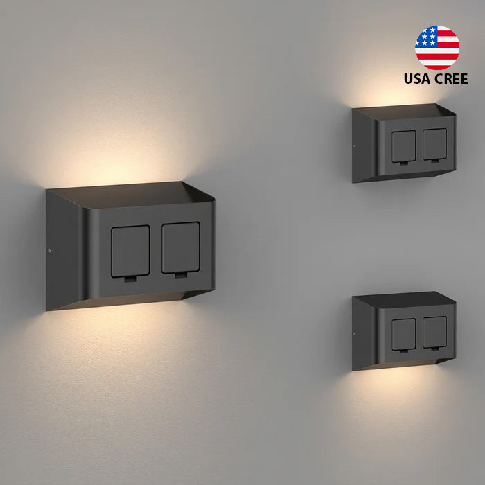 WALL MOUNTED LIGHT WITH DOUBLE POWER SOCKET | ISH Kuwait
