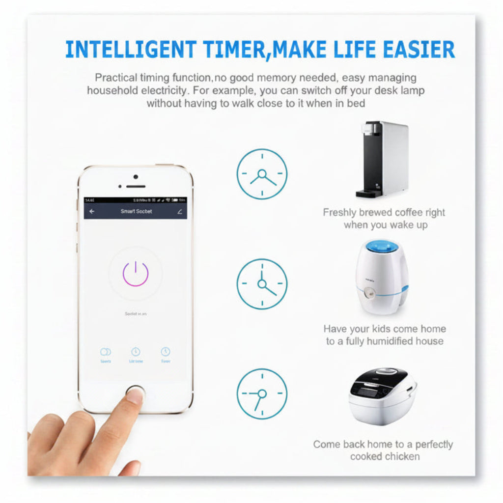WIRELESS WIFI REMOTE CONTROL SMART SOCKET POWER PLUG | ISH Kuwait