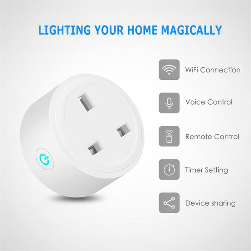 WIRELESS WIFI REMOTE CONTROL SMART SOCKET POWER PLUG | ISH Kuwait