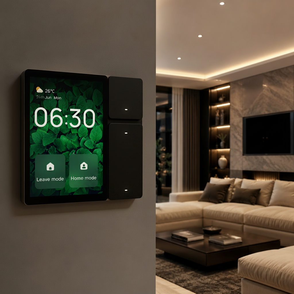 ZIGBEE CENTRAL CONTROL PANEL Black | ISH Kuwait