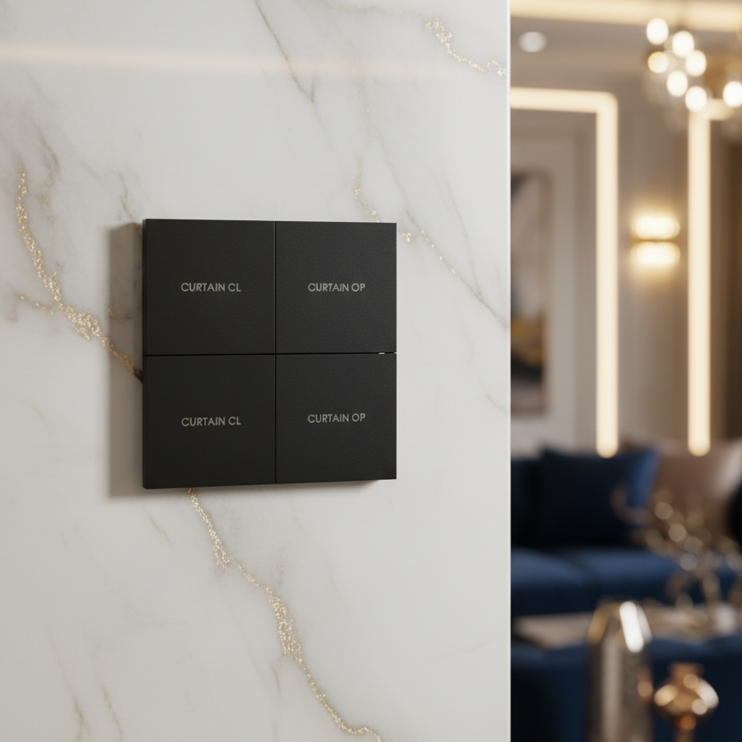 Zigbee 4-Gang Mechanical Smart Switch Panel | ISH Kuwait
