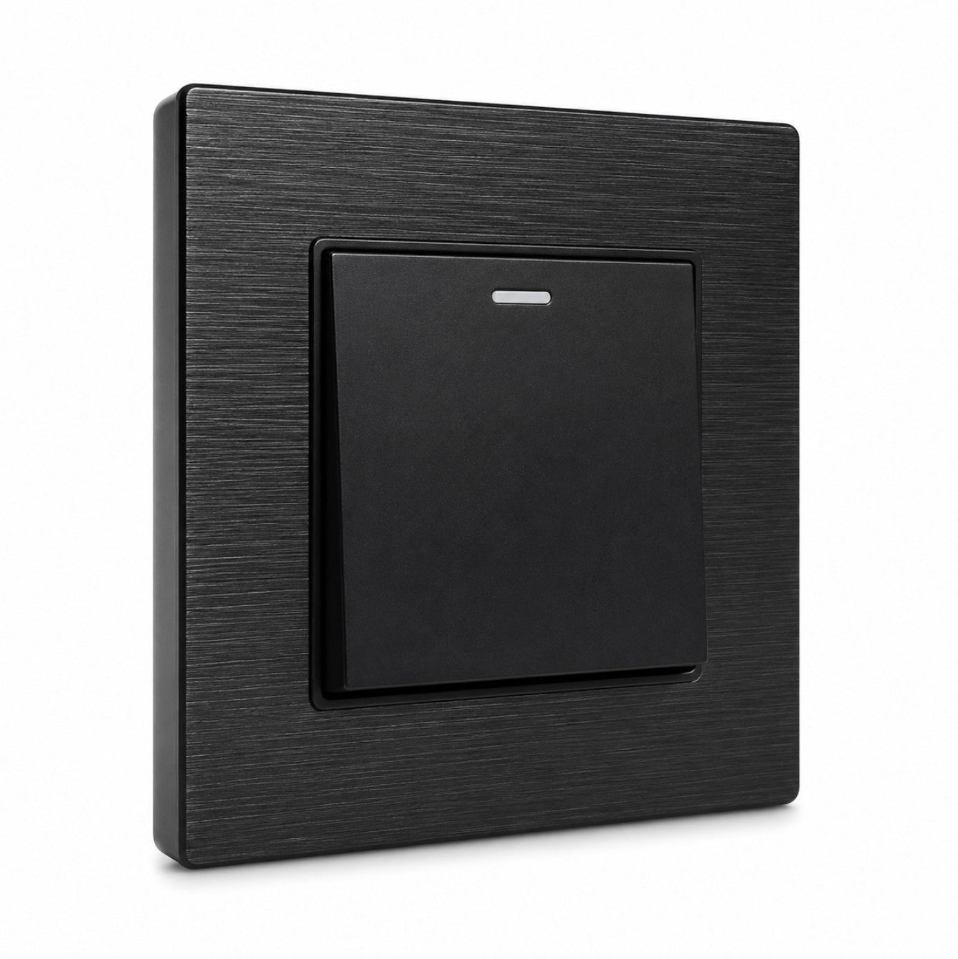 Premium 1 Gang Switch - Black Aluminum