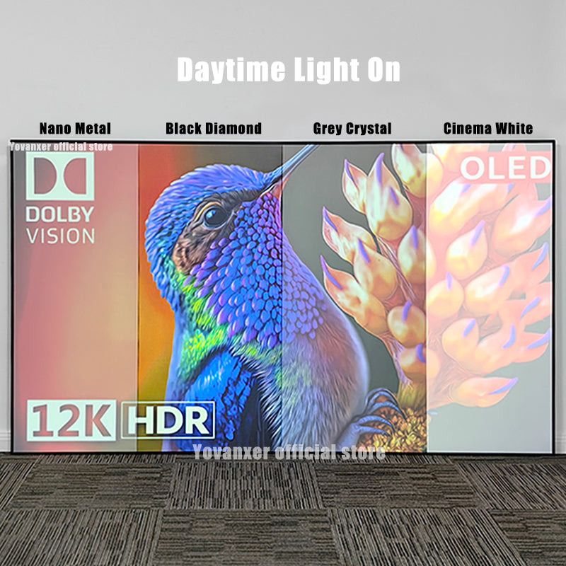 180 Inch FIXED Black DIAMOND WALL PROJECTION SCREEN | ISH Kuwait