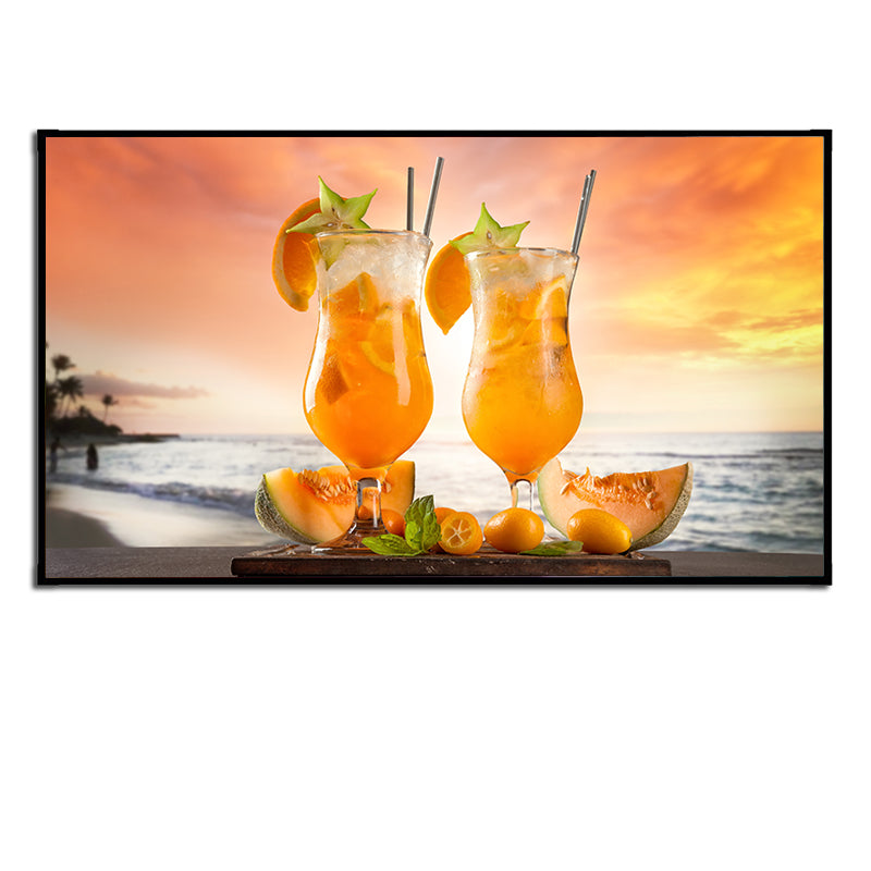 180 Inch FIXED Black DIAMOND WALL PROJECTION SCREEN | ISH Kuwait