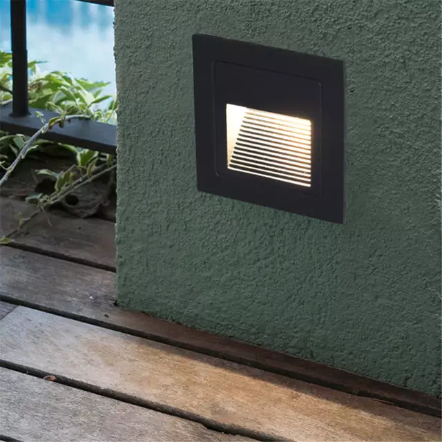 STEPS LIGHT WALL RECESSED 3W - GREY