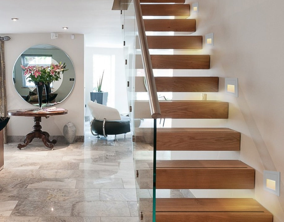 STEPS LIGHT WALL RECESSED 3W -White
