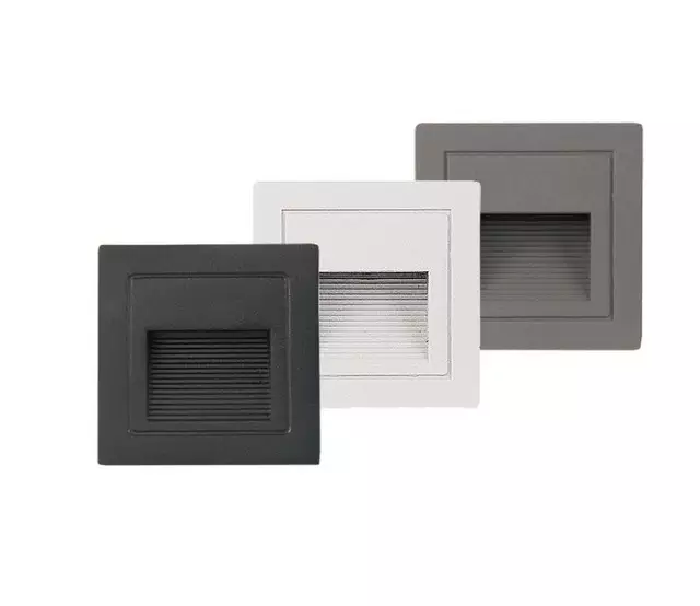 STEPS LIGHT WALL RECESSED 3W - GREY