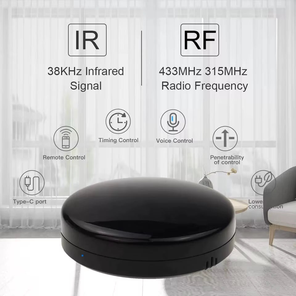 WIFI SMART IR REMOTE WITH TEMPERATURE SENSOR