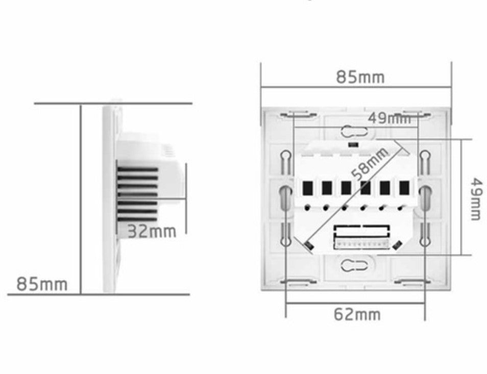 TOUCH SMART CURTAIN/SHUTTER SWITCH