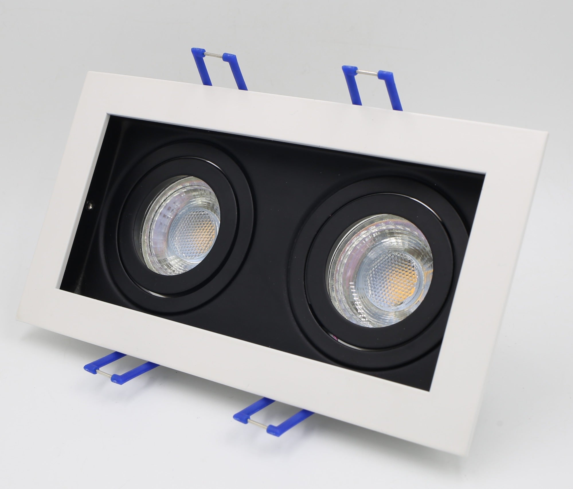 DOUBLE DOWNLIGHT ANTIGLARE FIXTURE - SQUARE