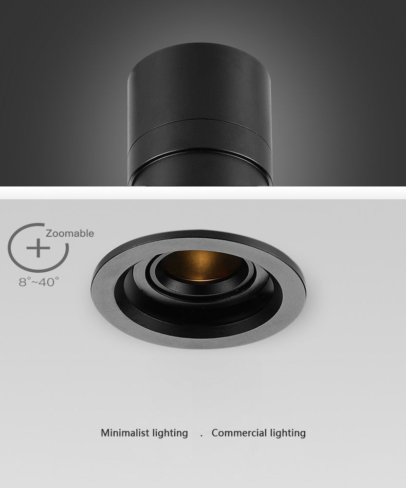 MINI ZOOMABLE SPOT LIGHT ANTIGLARE