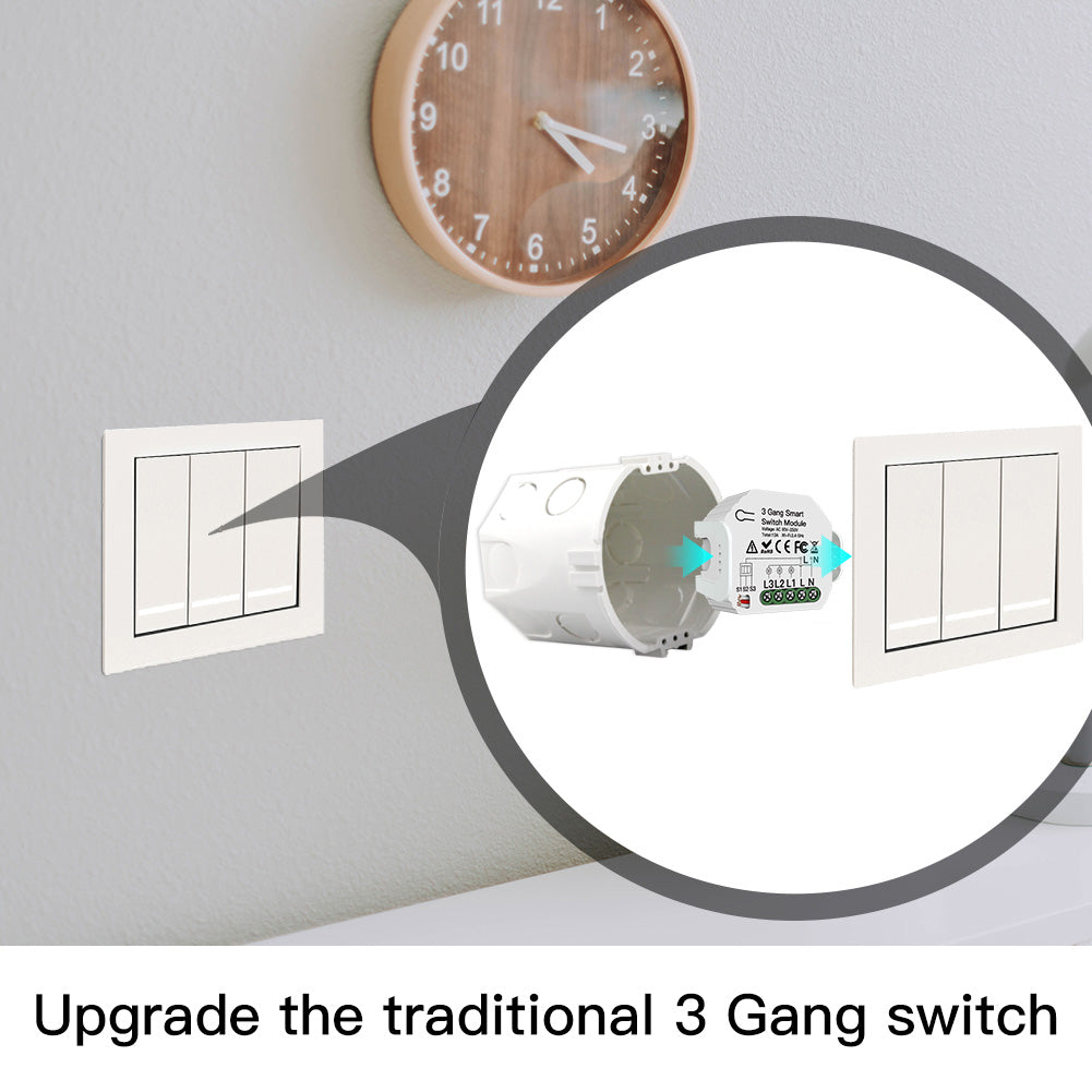 ZIGBEE 3 GANG HIDDEN MODULE