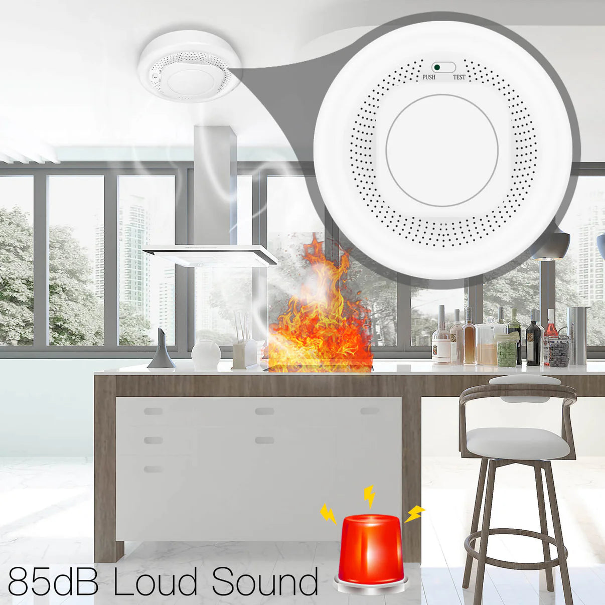 ZIGBEE SMOKE  DETECTOR