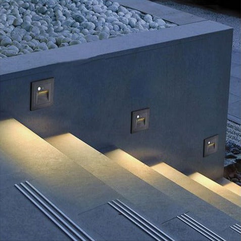 MOTION SENSOR STEPS LIGHT WALL RECESSED 3W