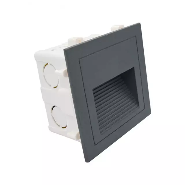 STEPS LIGHT WALL RECESSED 3W - GREY