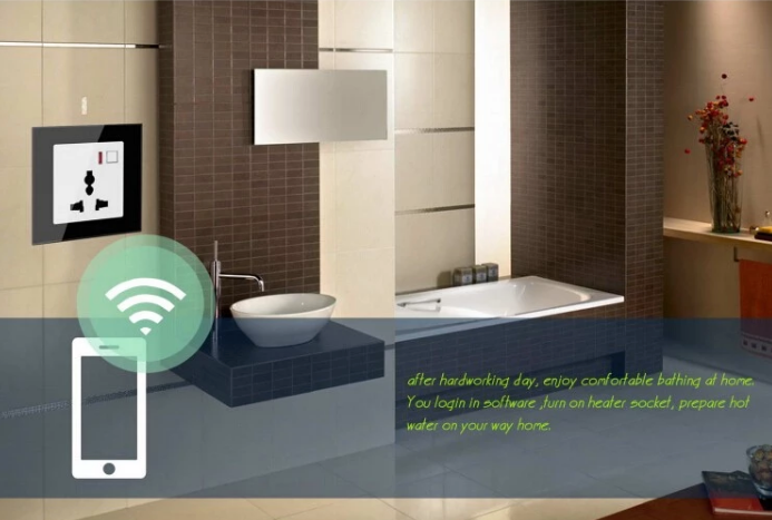 SMART WIFI GLASS POWER SOCKET