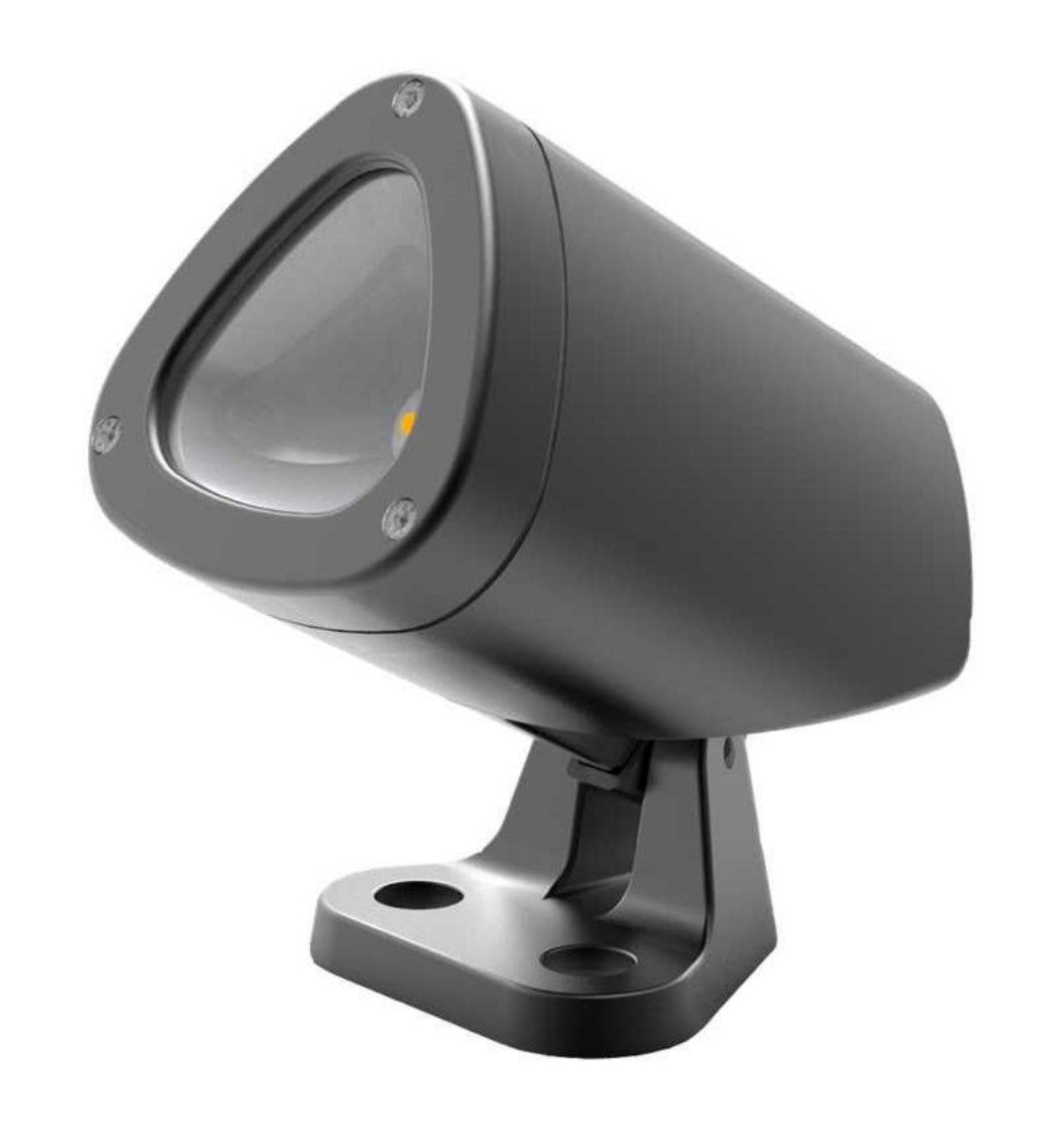 ADJUSTABLE FLOOR MOUNT FLOOD LIGHT