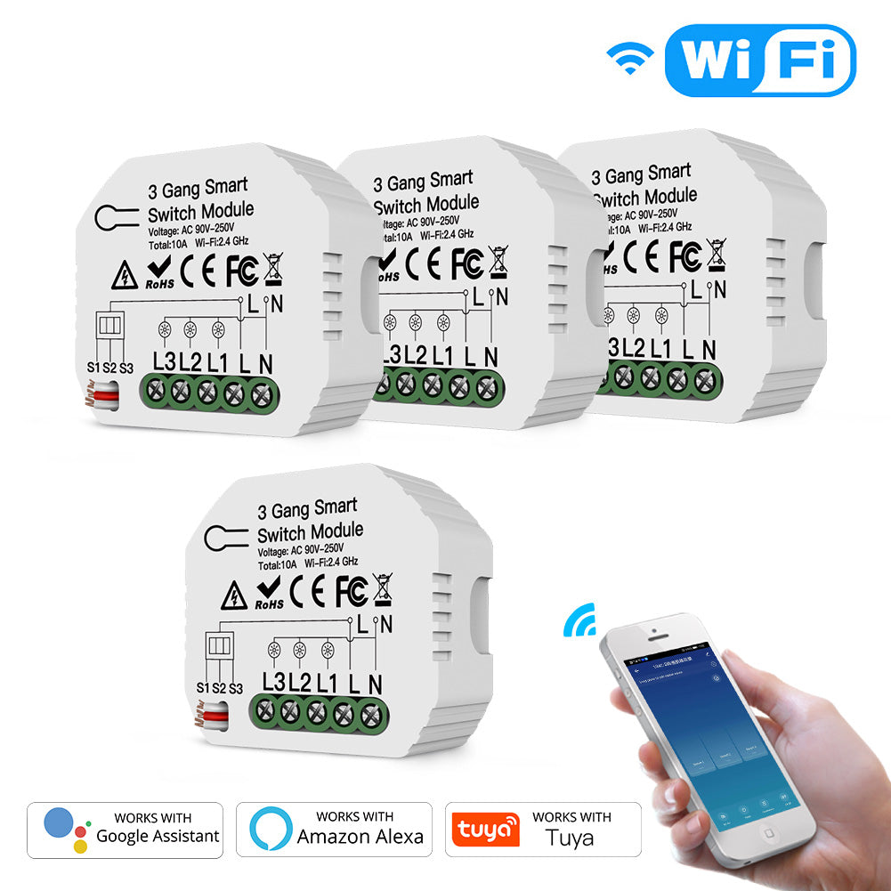 ZIGBEE 3 GANG HIDDEN MODULE