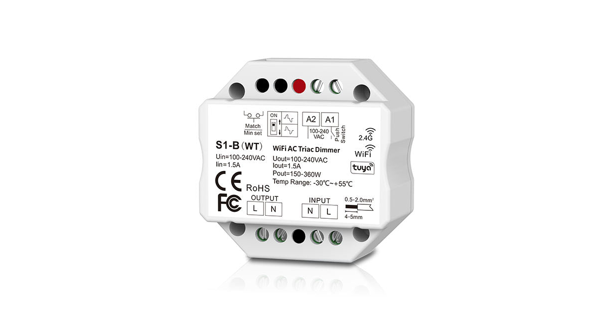 مفتاح تعتيم WIFI و RF للتيار المتردد ثنائي الاتجاه