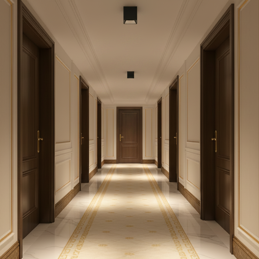 SINGLE CEILING MOUNTED SQUARE