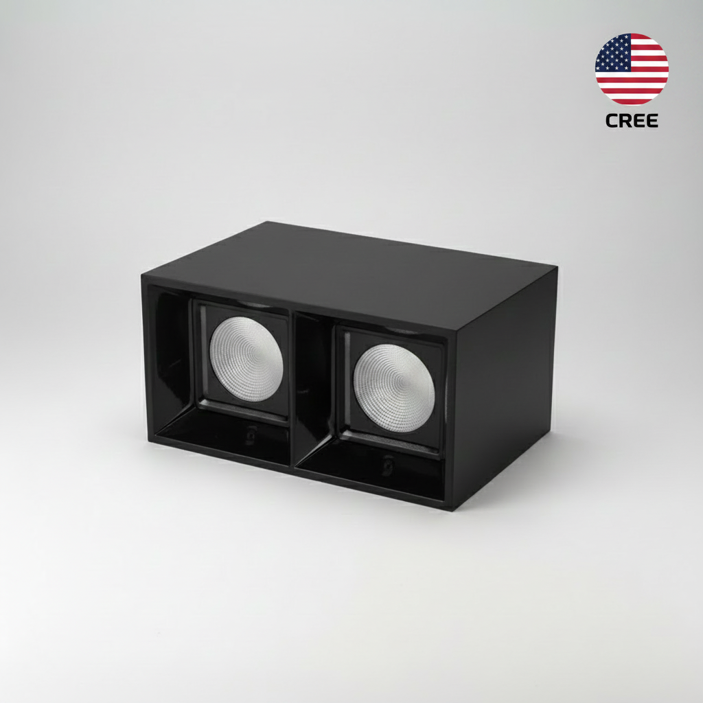 CEILING MOUNTED SQUARE - DOUBLE | ISH Kuwait